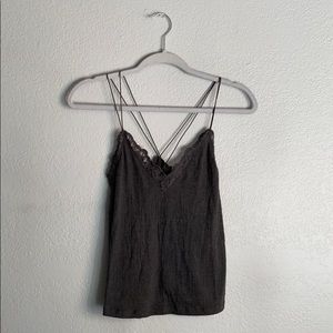 Charcoal grey tank top
